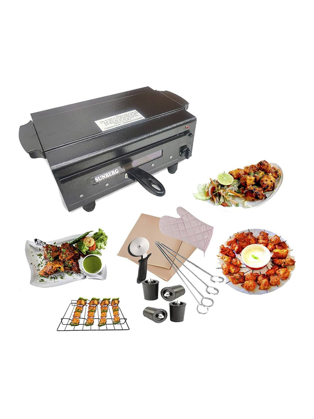 Sunberg Black Iron Cast Electric Barbecue