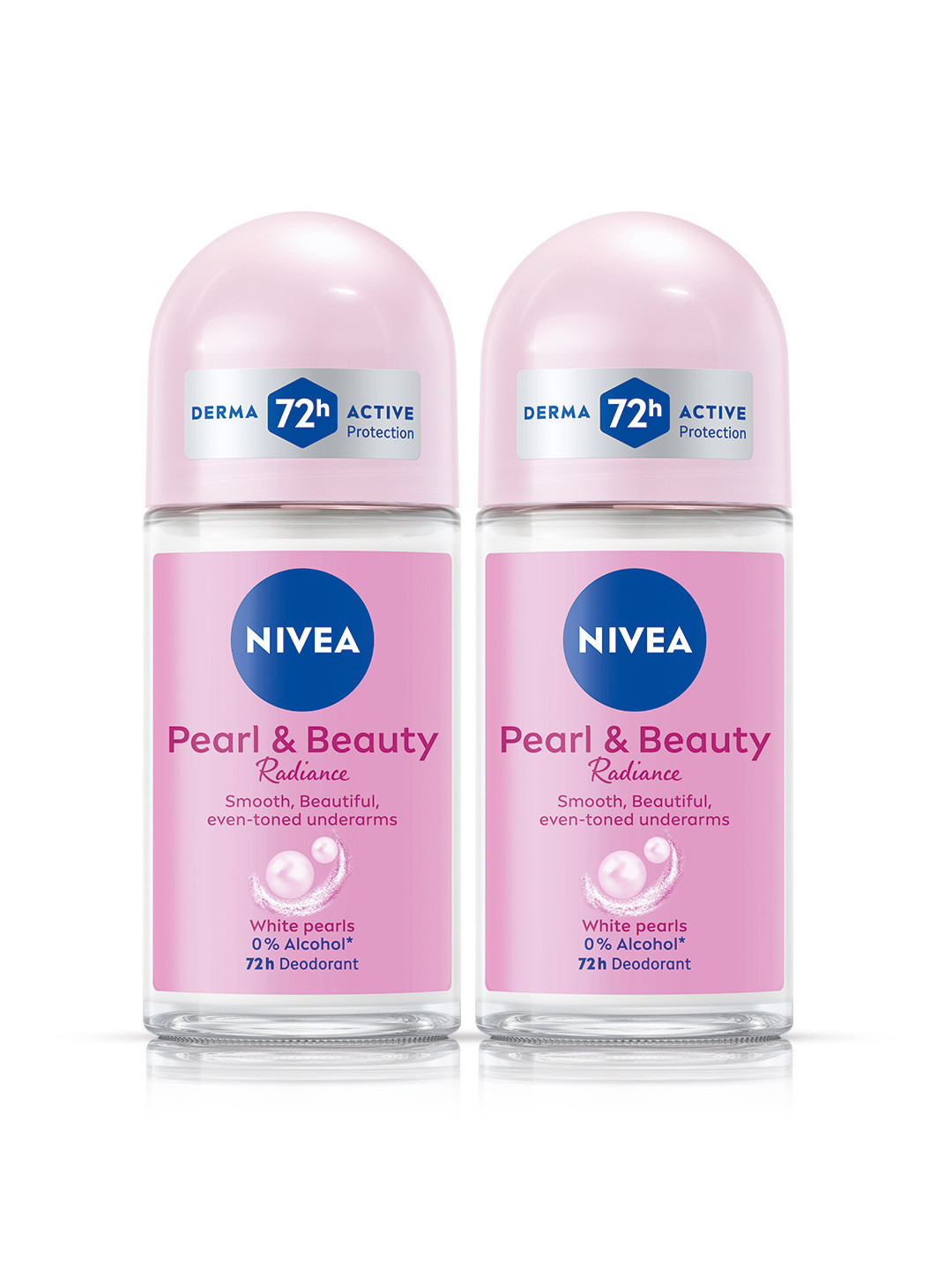 Nivea Women Set Of 2 Pearl & Beauty Radiance 48Hr Freshness Deodorant Roll-On - 50ml Each