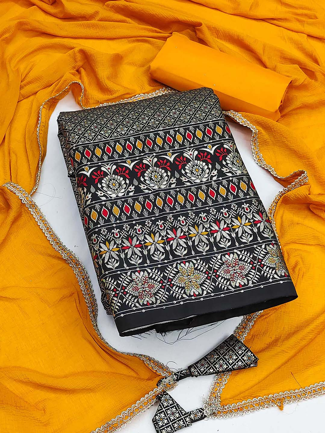 KALINI Unstitched Dress Material