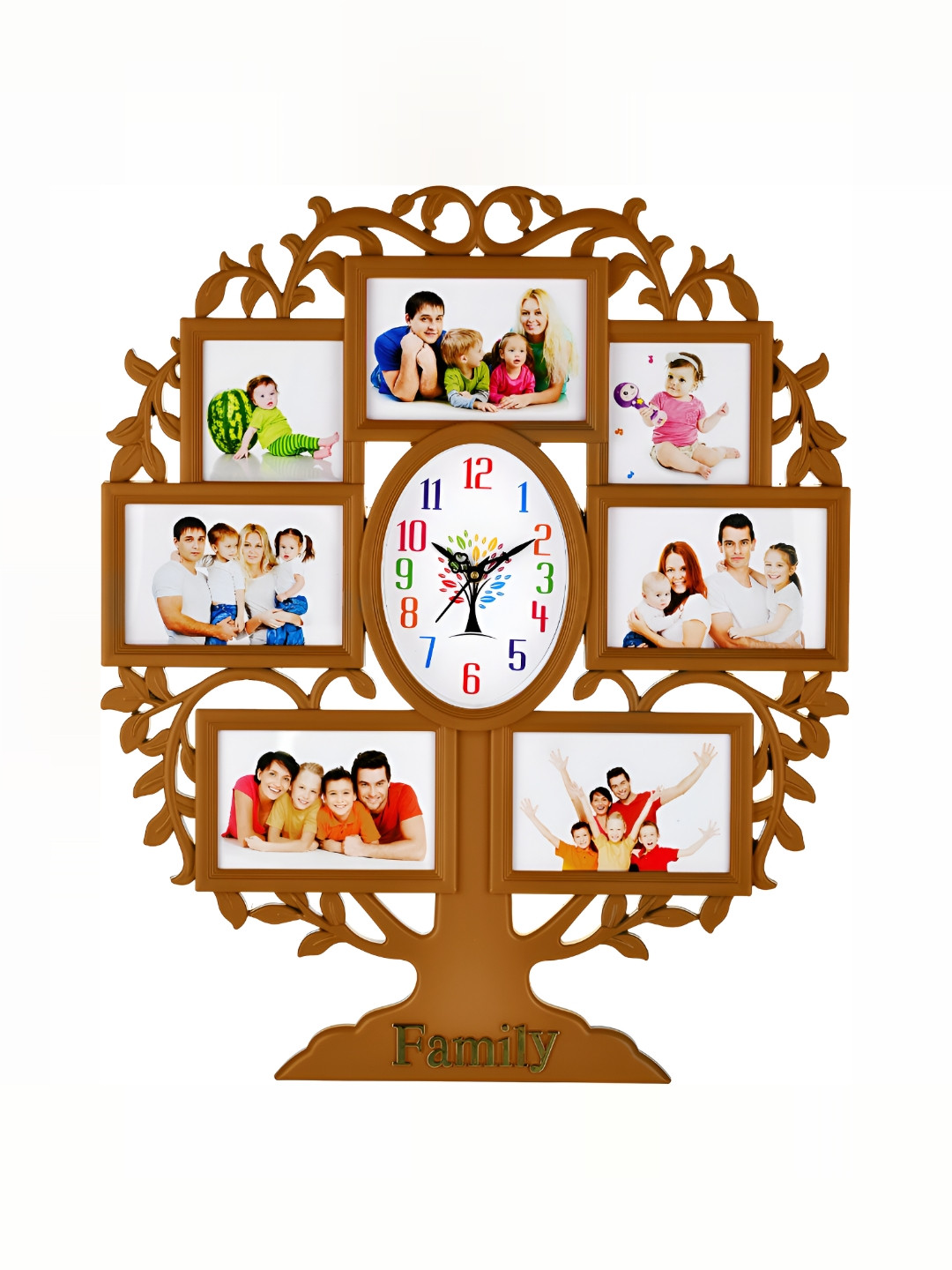 Attractionz Beige Textured Wall Clock