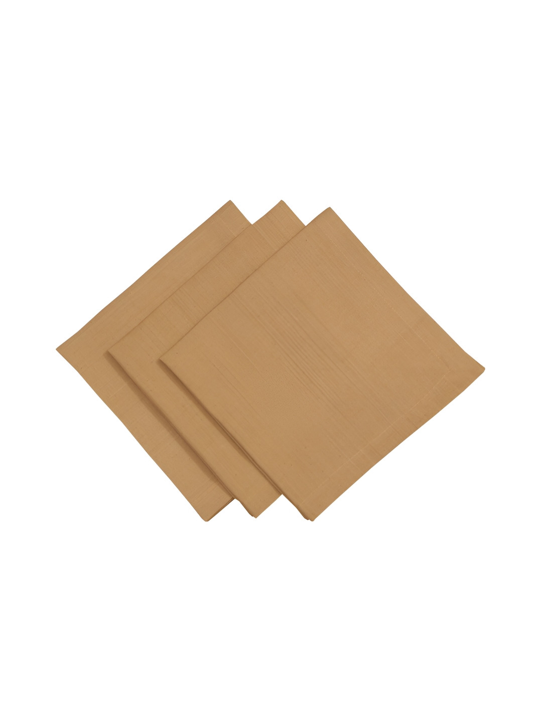 FOVEROS 3 Pcs Mustard Cotton Table Napkins