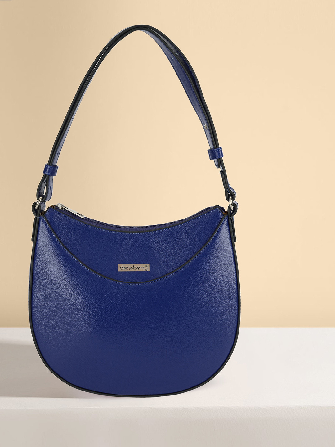 DressBerry Blue Half Moon Hobo Bag
