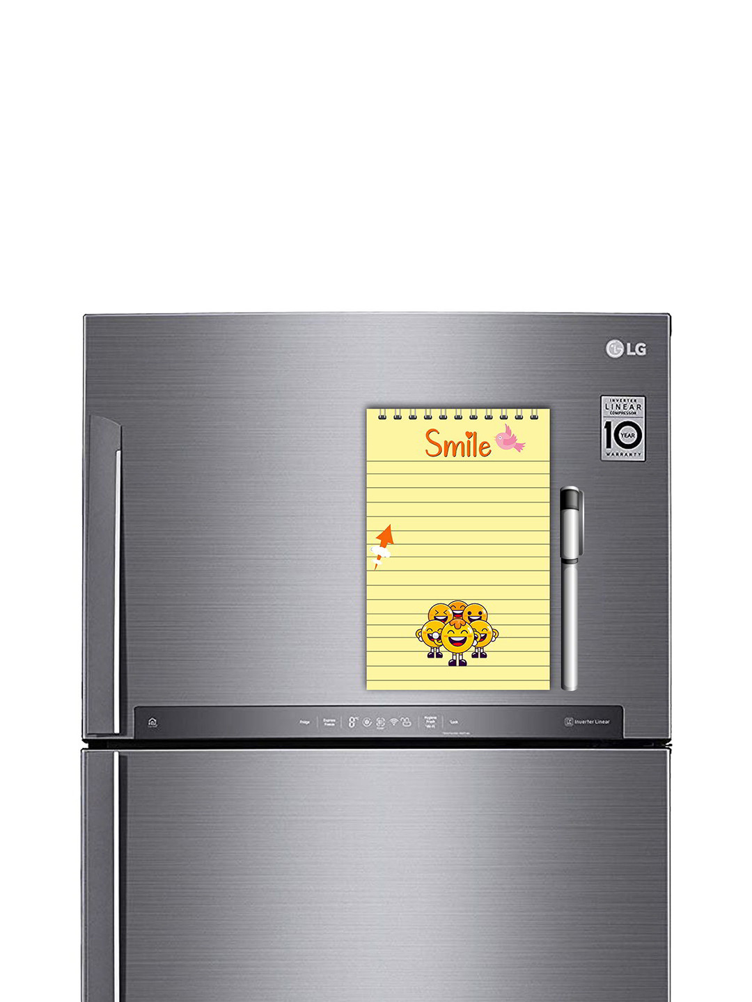 ARTBUG Yellow & Orange To do List Printed Decorative Magnet With Marker