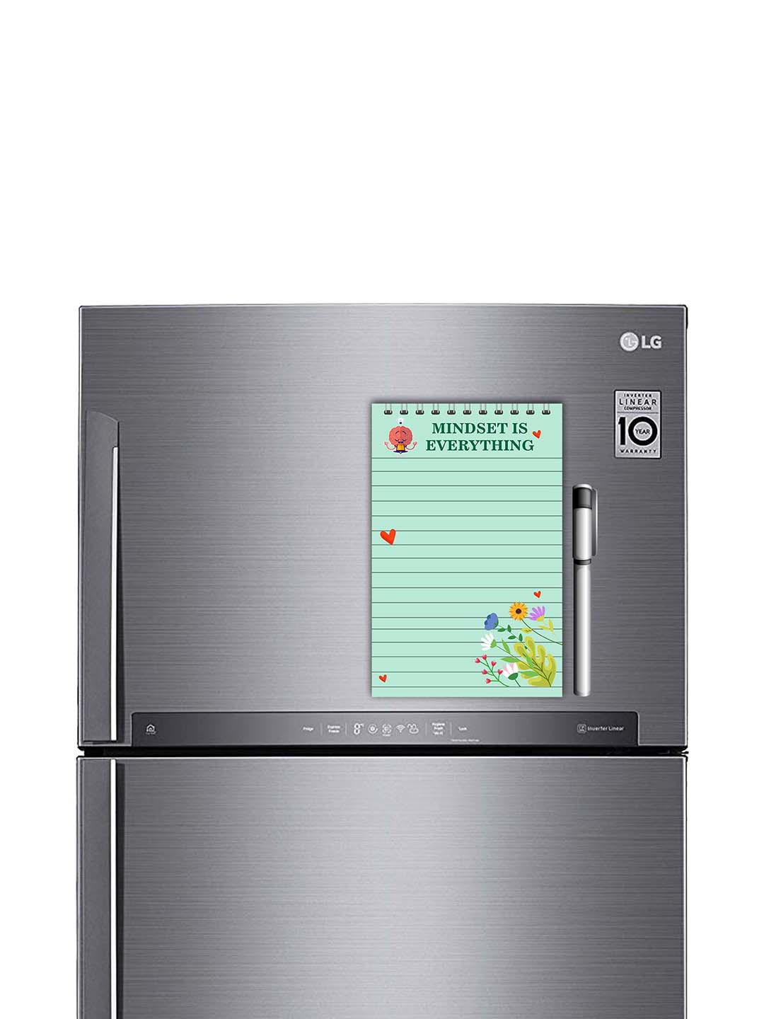 ARTBUG Green To do List Printed Decorative Magnet With Marker