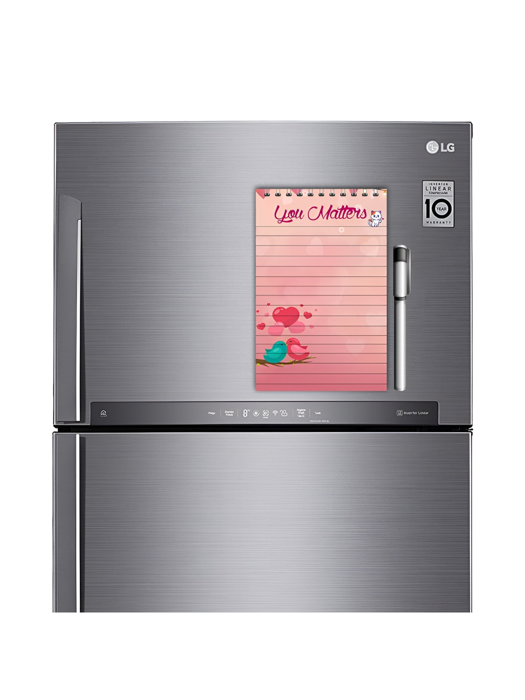 ARTBUG Pink To do List Printed Decorative Magnet With Marker