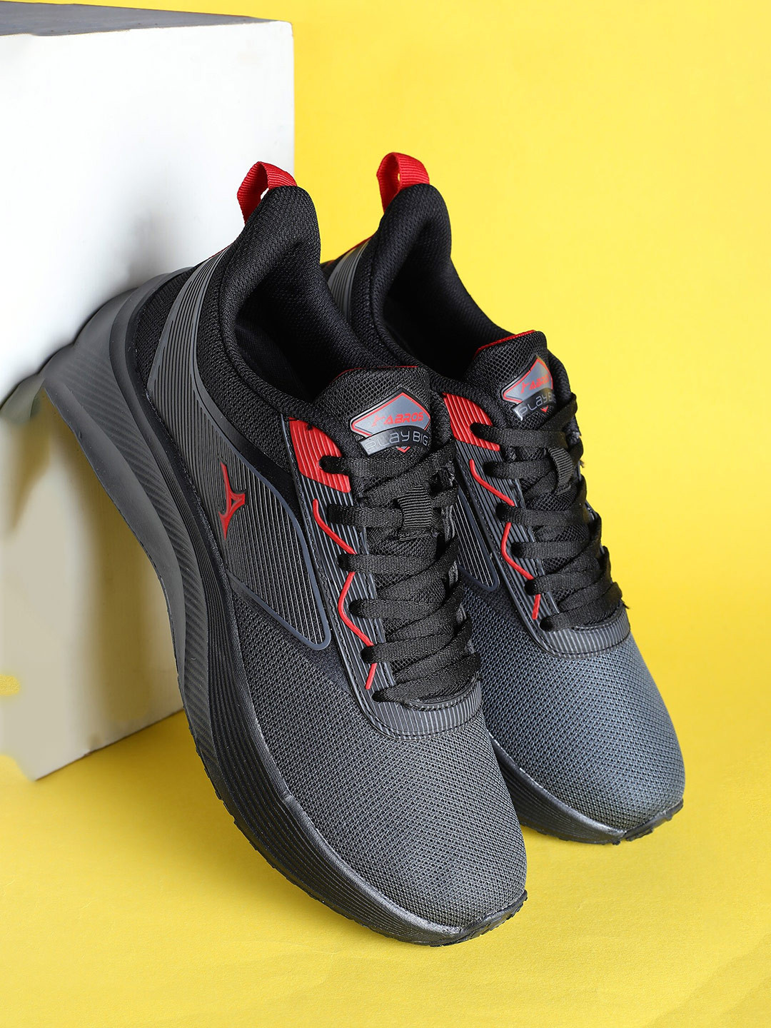 ABROS Men Mesh Running ASTEK Mid-Top Shoes