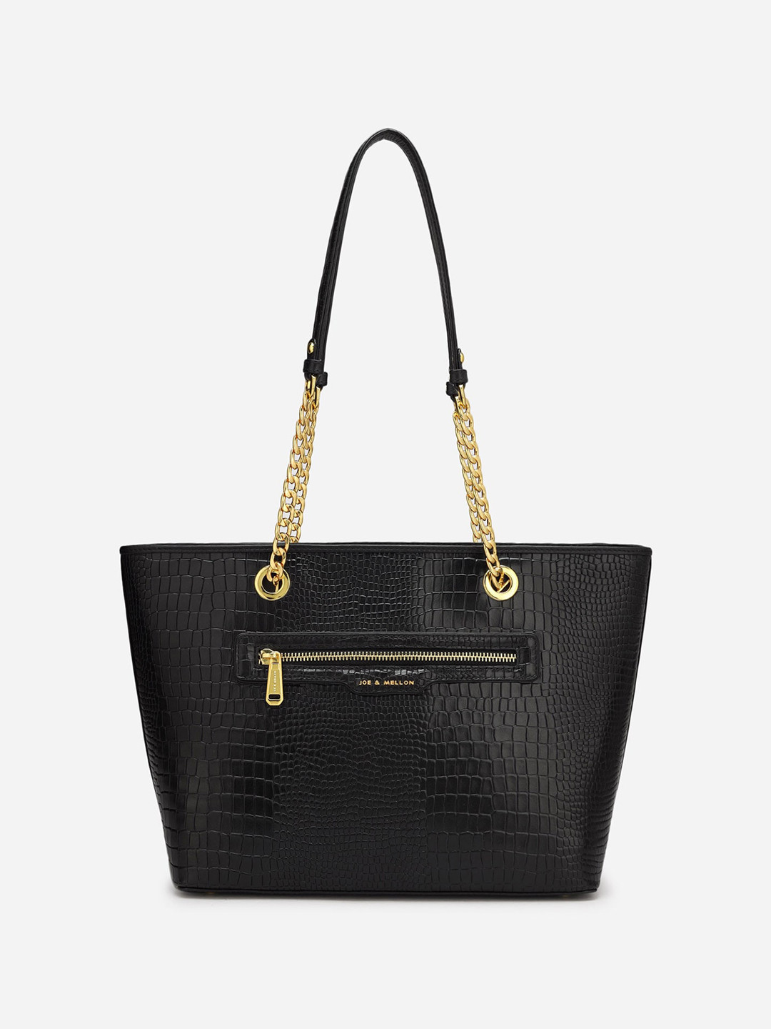 Joe & Mellon Animal Textured Leather Structured Shoulder Bag