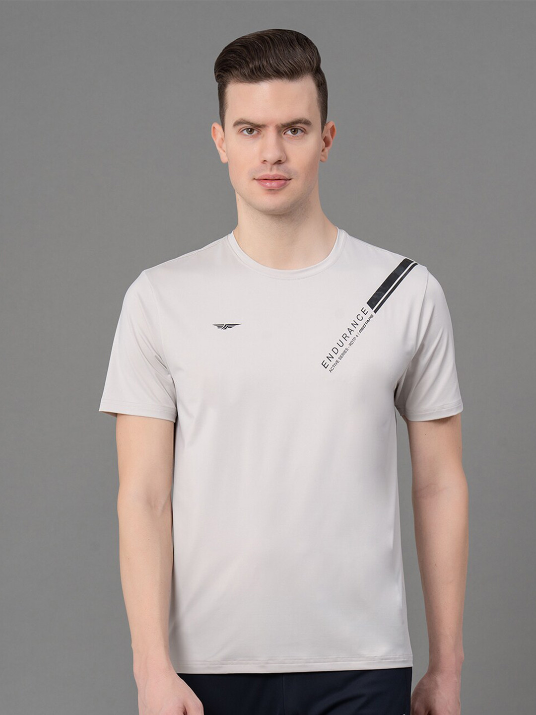 Red Tape Round Neck Short Sleeves High Stretch Anti-Microbial Training T-shirt