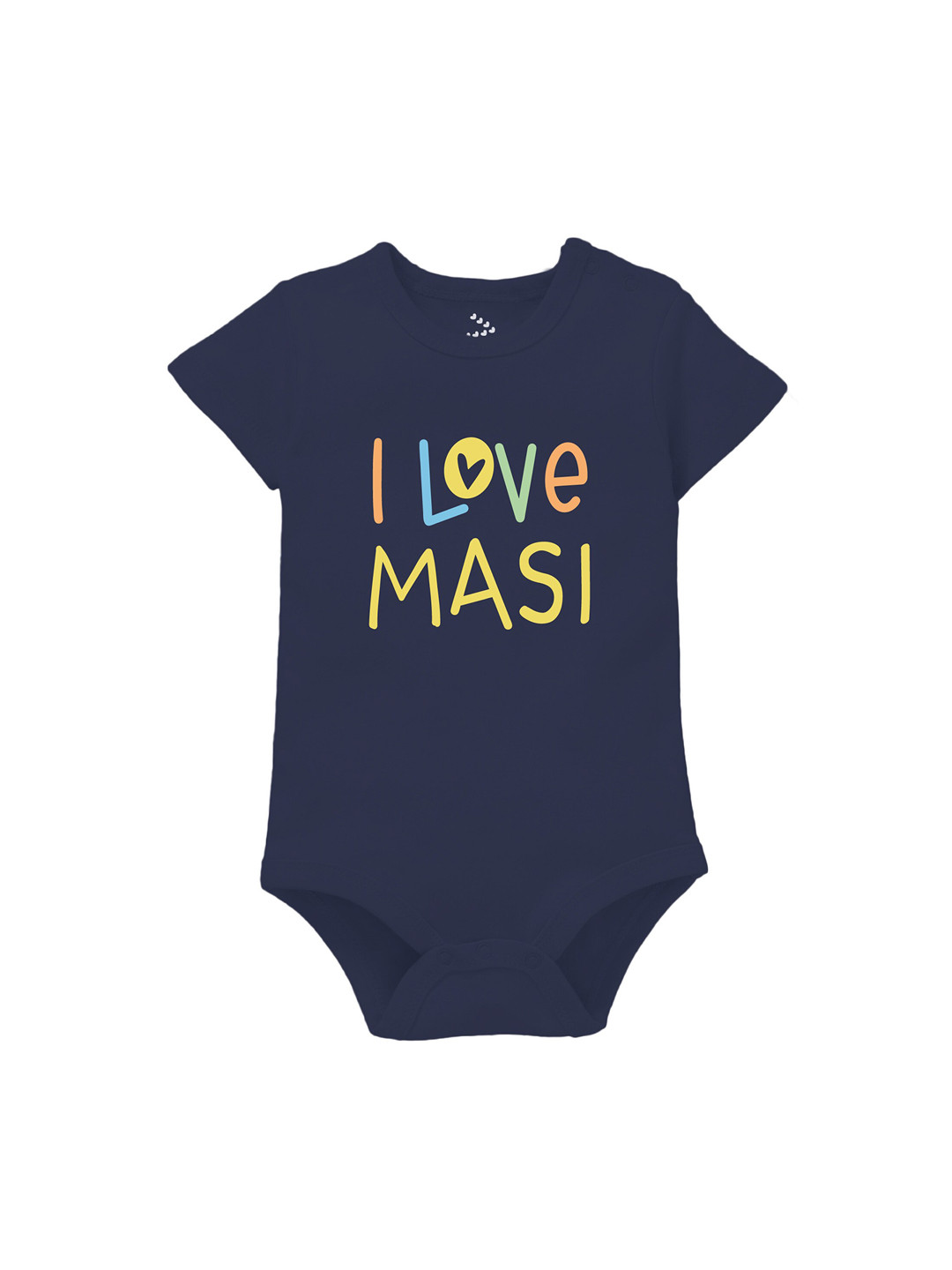 Zeezeezoo Infants I love Masi Printed Pure Cotton Bodysuit