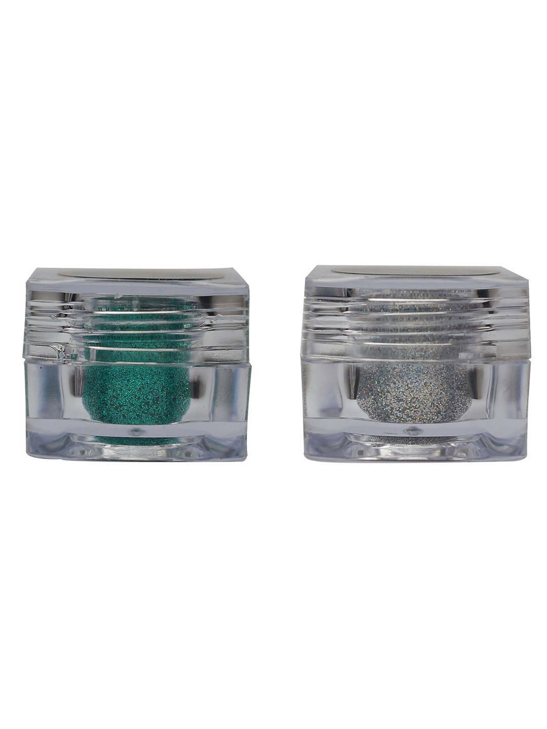 Veoni BELLE Holographic Set Of 2 HD Glitter Eyeshadow-5g Each-Sea Green-Diamond Starlit