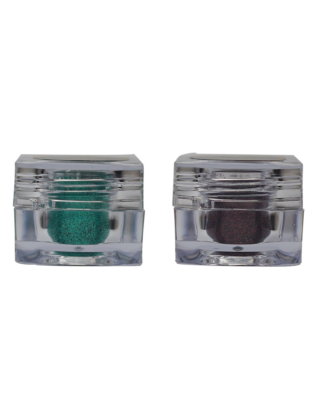 Veoni BELLE Holographic Set Of 2 HD Glitter Eyeshadow-5g Each-Sea Green 12-Wine 07