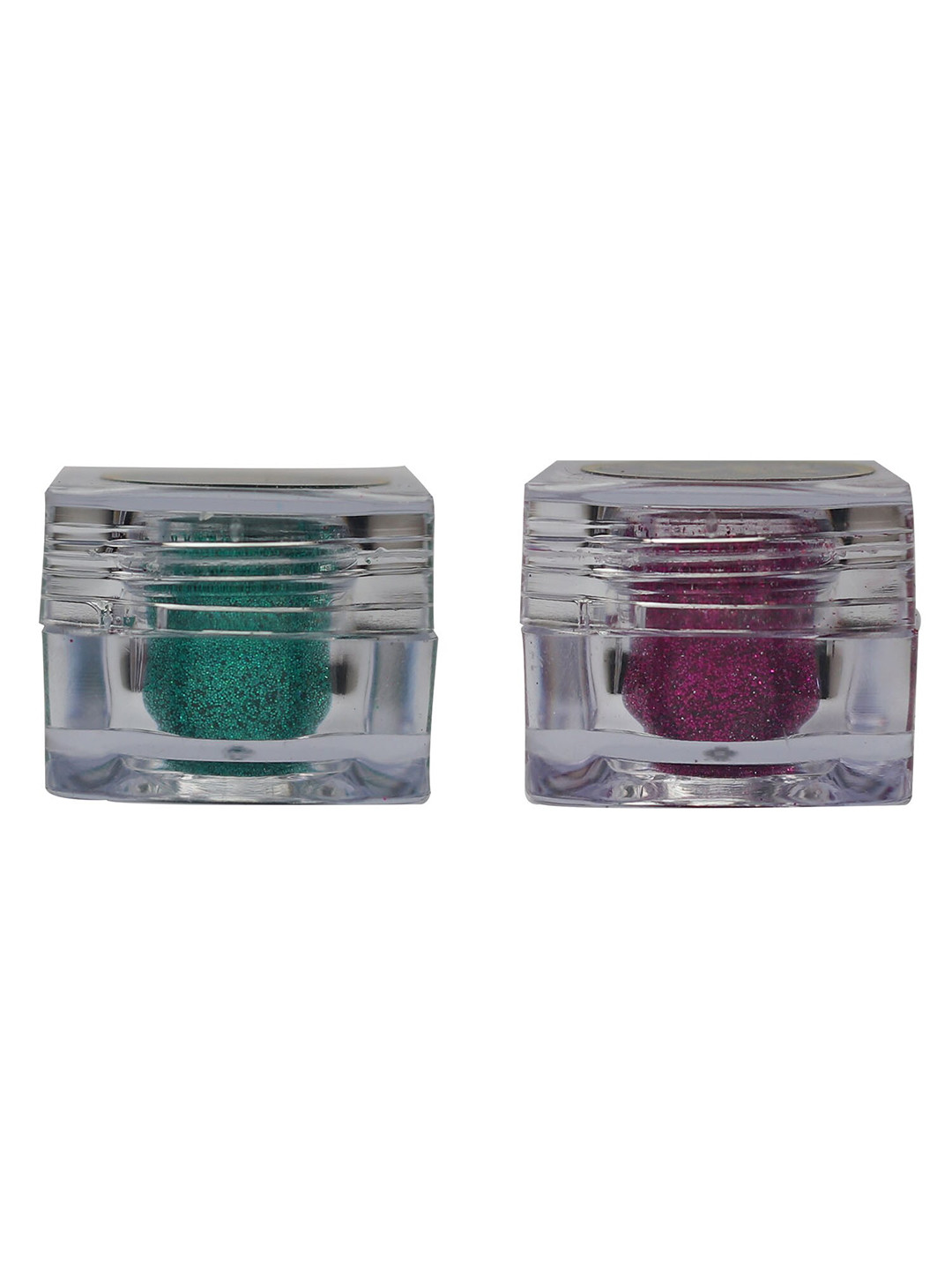 Veoni BELLE Holographic Set Of 2 HD Glitter Eyeshadow-5g Each-Sea Green-Sapphire Pink