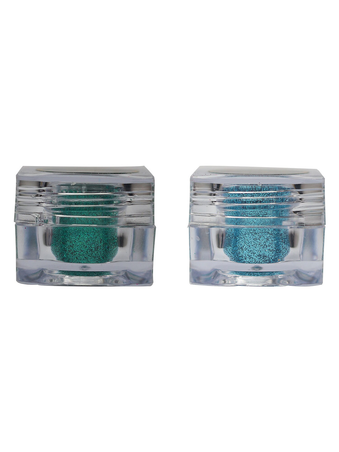 Veoni BELLE Holographic Set Of 2 HD Glitter Eyeshadow-5g Each-Sea Green-Turquoise Blue