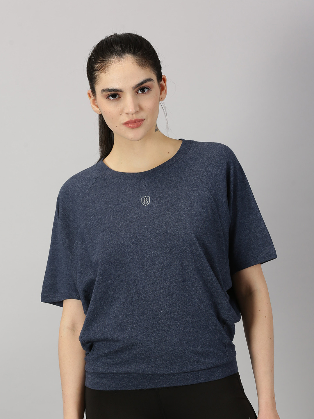 Domin8 Women Upf Sun Protection Eco Friendly Batwing Sleeve Yoga T-Shirt