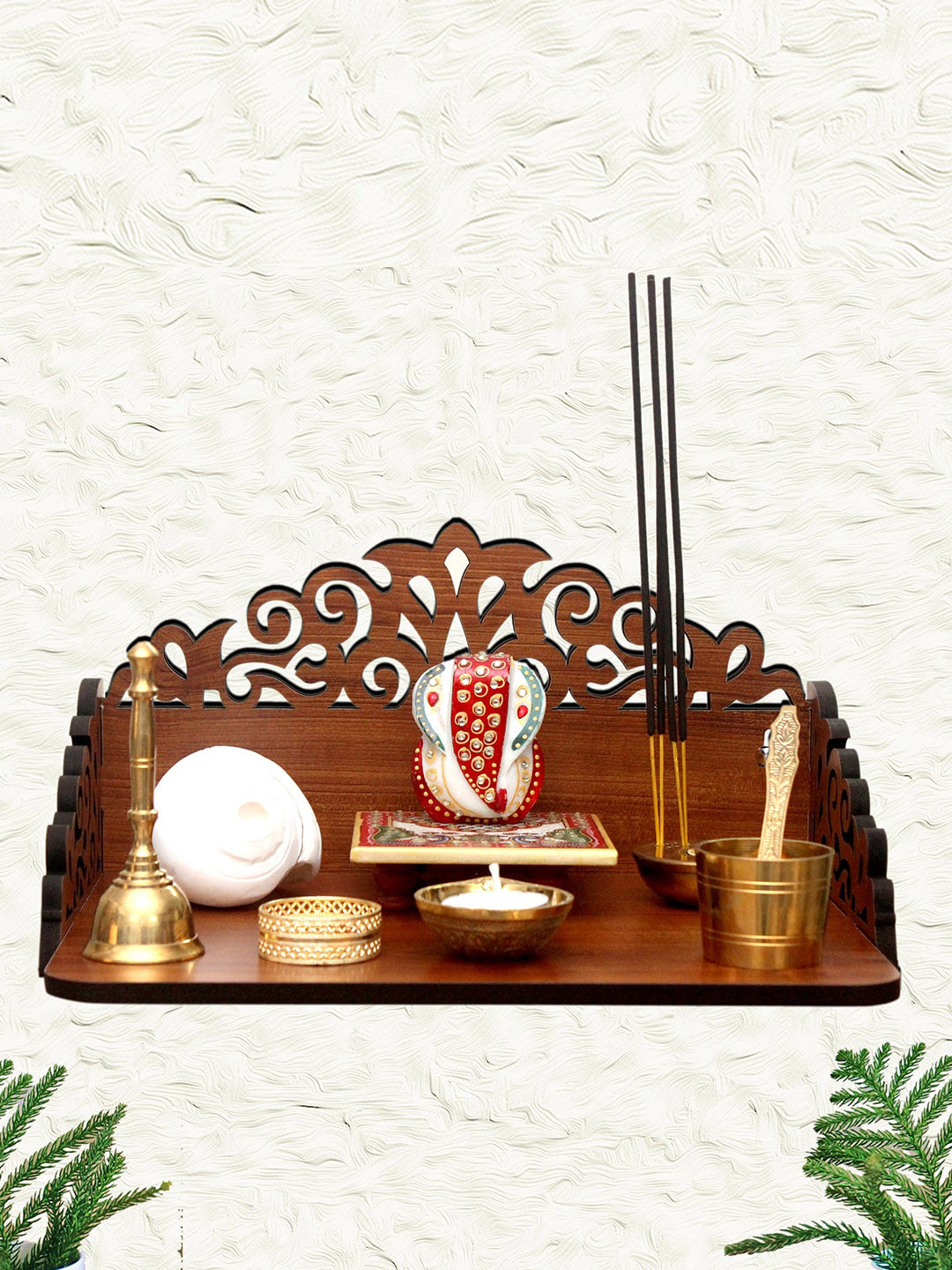 HEARTILY Brown Rudra Home Temple