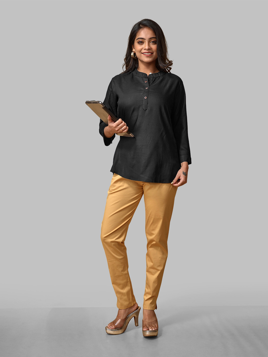 LYRA Mandarin Collar Tunic