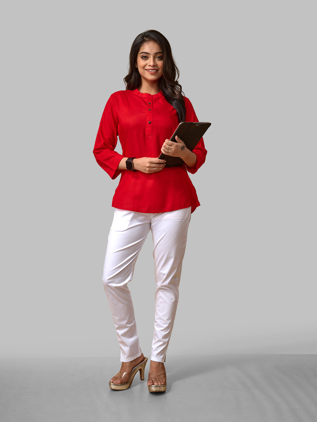 LYRA Mandarin Collar Tunic