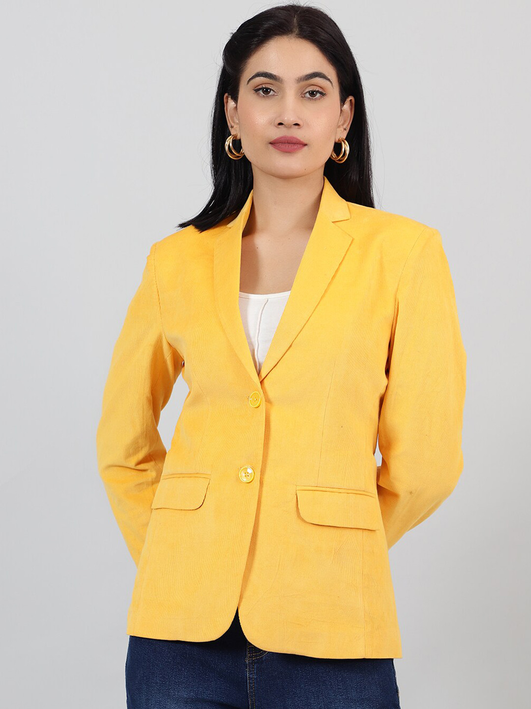 Talethread Cotton Single Breasted Blazer