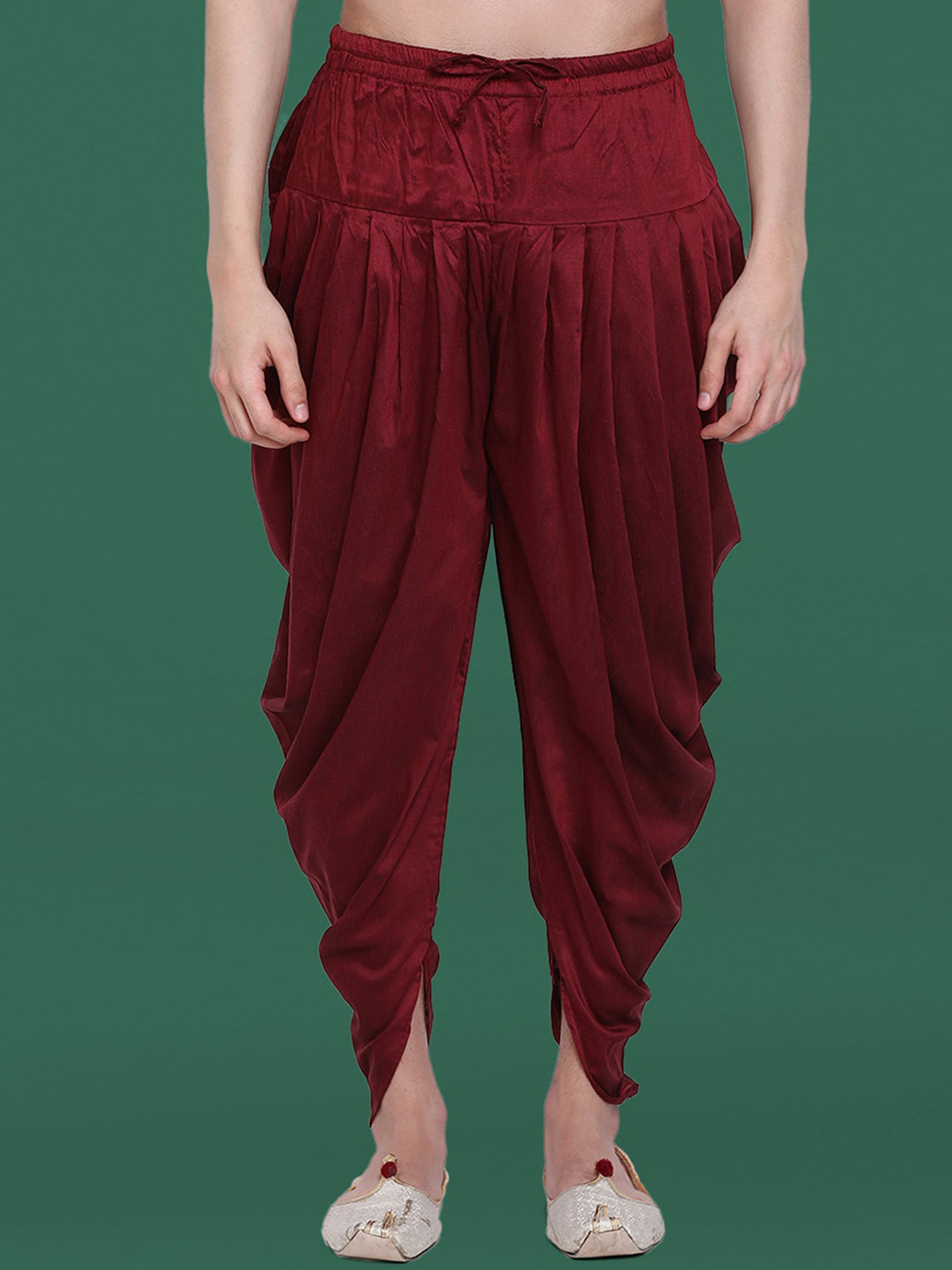 Sangria Men Loose Fit Cowl Dhoti Pants