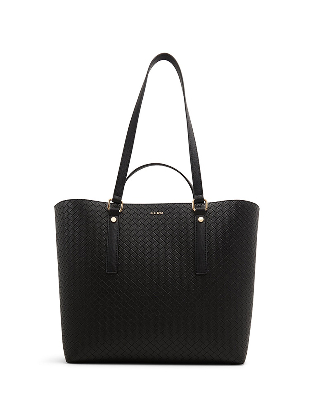 ALDO Geometric Textured Oversized Structured Handheld Bag with Quilted