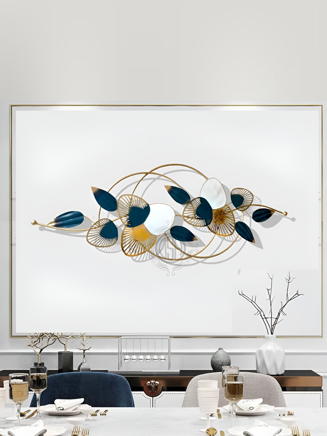 DSH Crafting Your Curiosity Metal Glossy Hanging Hall Wall Hangings-55.1In