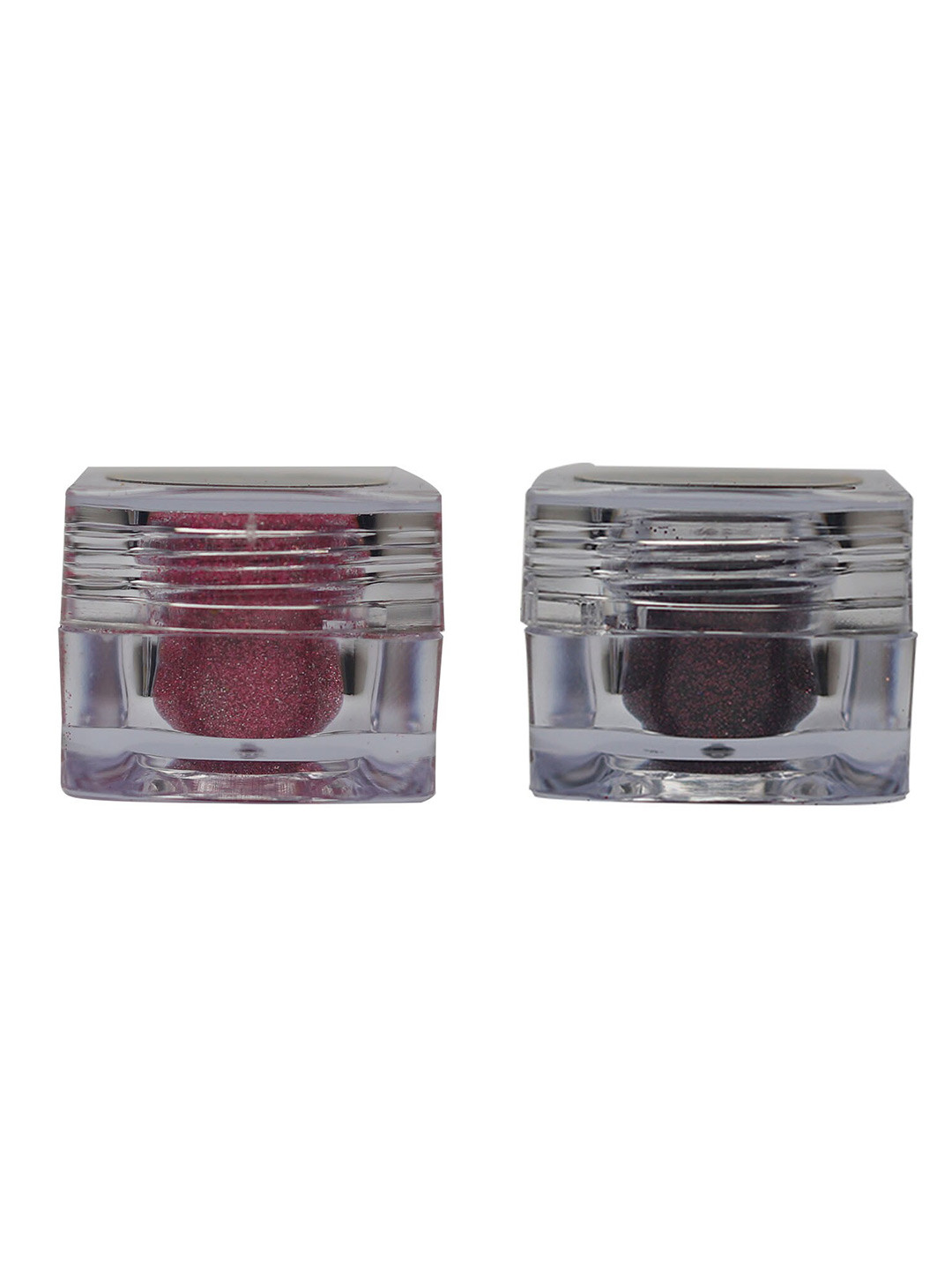 Veoni BELLE Holographic Set Of 2 HD Glitter Eyeshadow-5g Each-Frozen Pink 19-Wine 07
