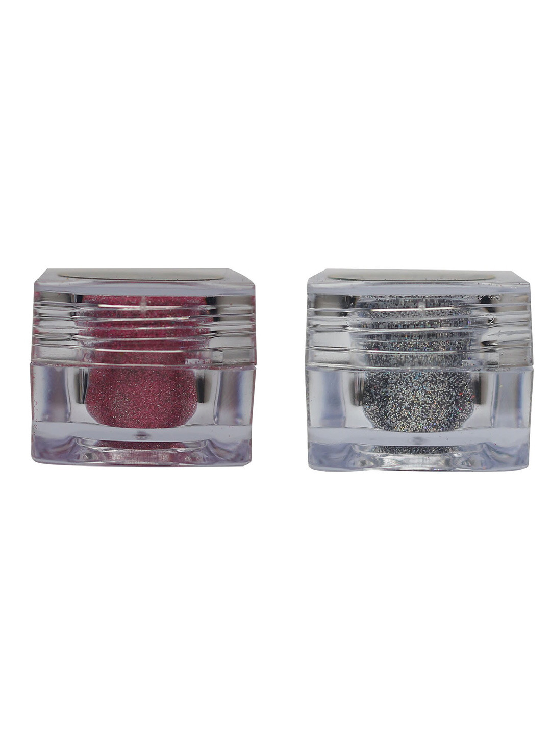 Veoni BELLE Holographic Set Of 2 HD Glitter Eyeshadow-5g Each-Frozen Pink19-Dark Starlit14