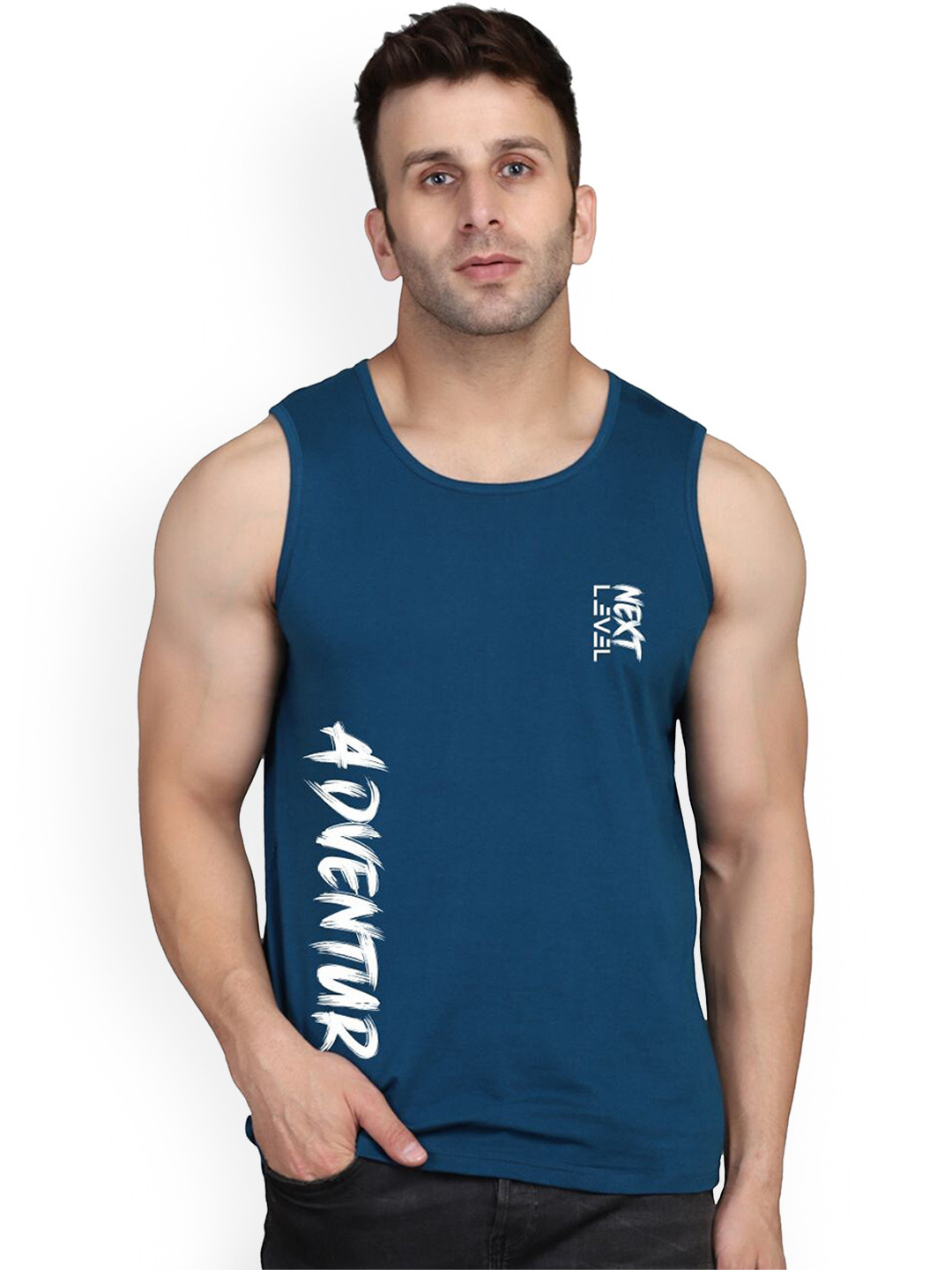 SLOWLORIS Printed Bio Wash Breathable Cotton Innerwear Vests