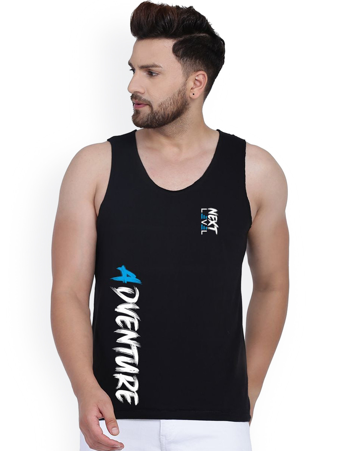 SLOWLORIS Printed Bio Wash Cotton Innerwear Vests