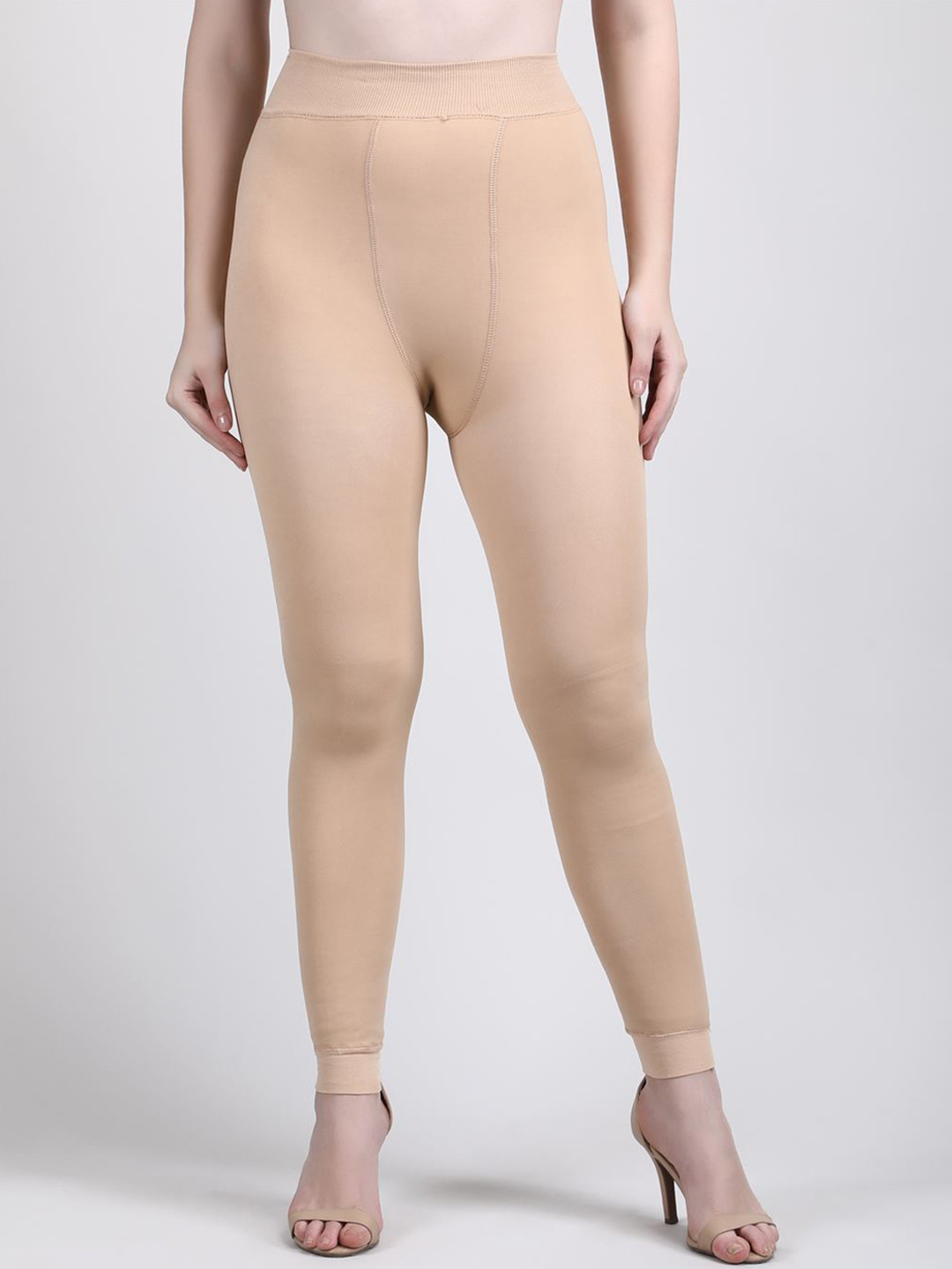 DUNBERRY LONDON Fleece Fur Ankle Length Leggings