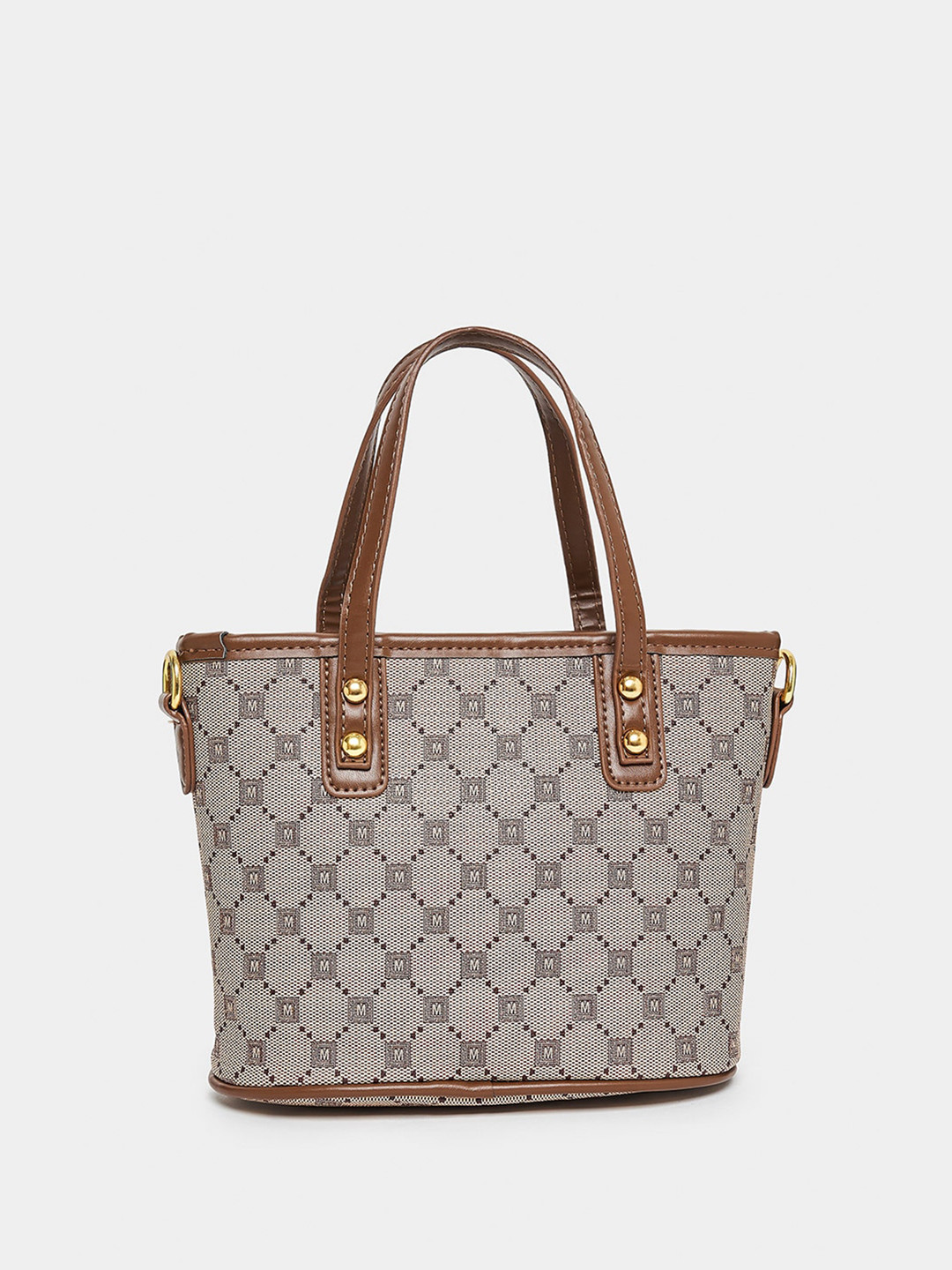 Styli Kyelle Print Detail Metallic Patch Handbag