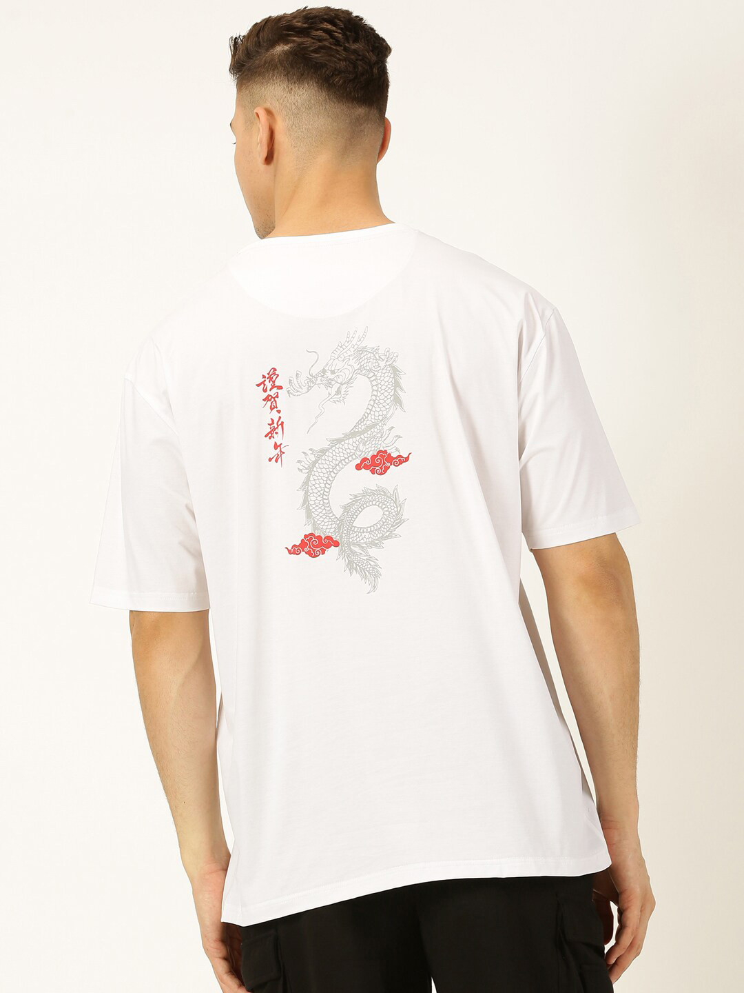 Thomas Scott Men Drop-Shoulder Sleeves Applique T-shirt