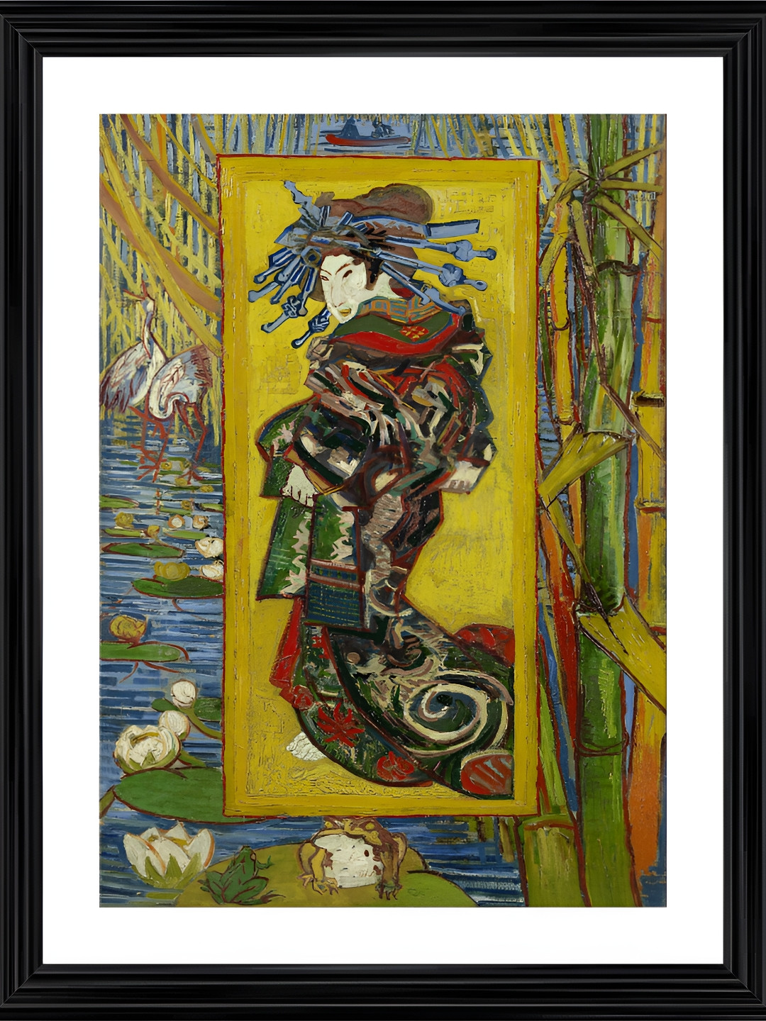 Adventures India Courtesan Wood Wall Rectangle Paintings Wall Art - 20.47x15.75 I