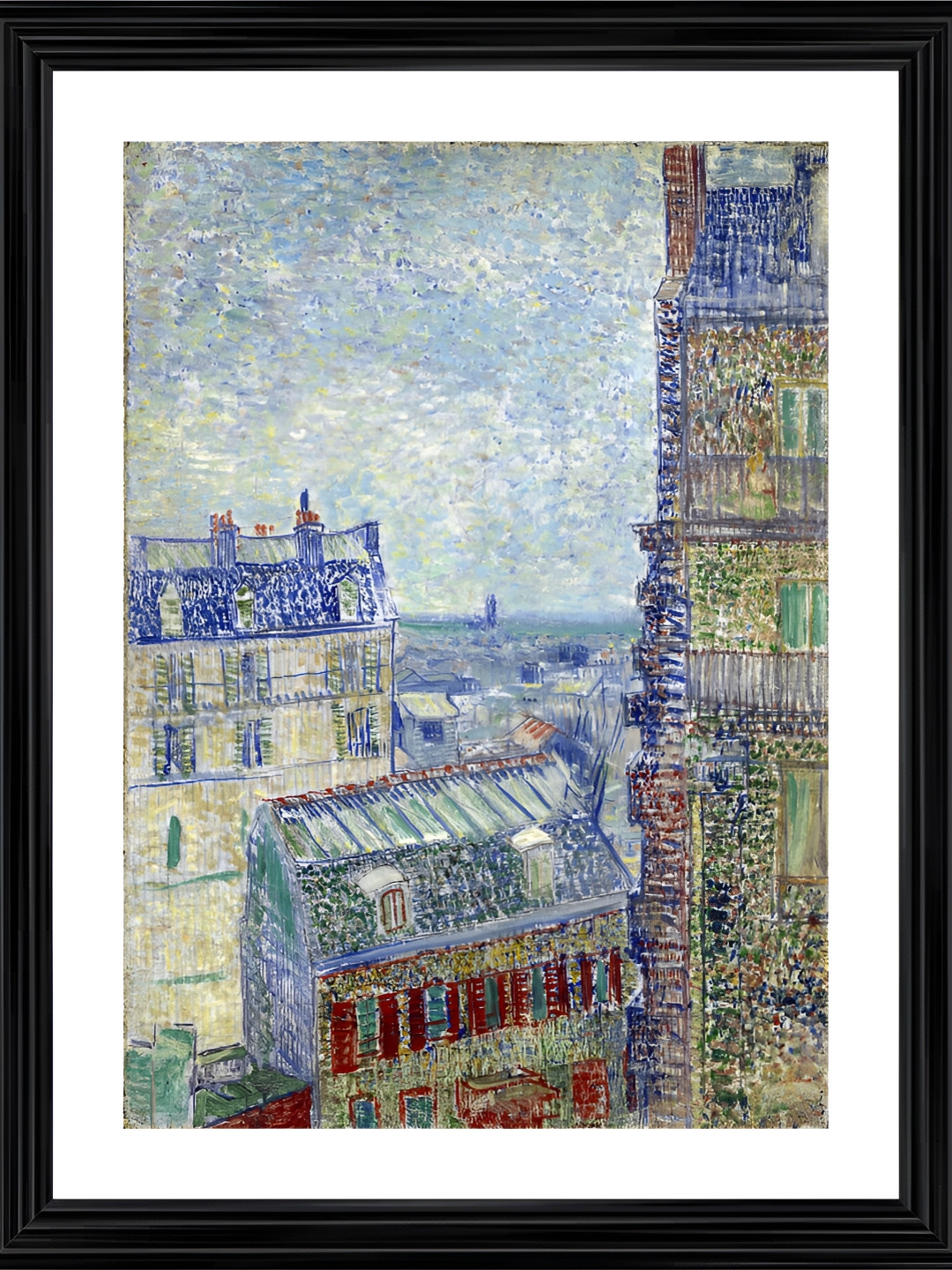 Adventures India Black Wood Wall Living Room Rectangle Paintings Wall Art -23.62 x 17.72In