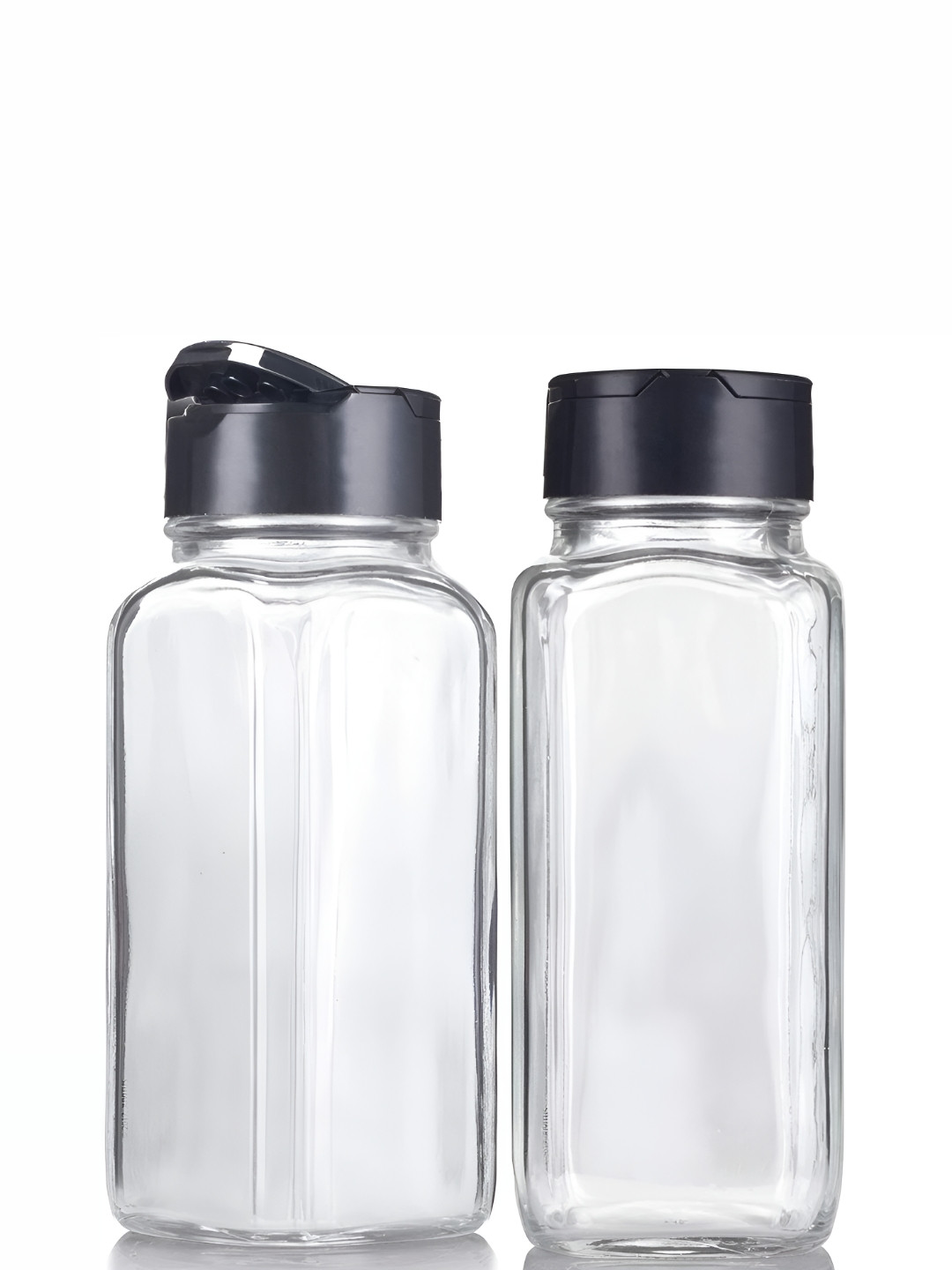 Tyche Enterprises Black Glass Dishwasher Safe 2 Piece Screw Top Graduated Container-120ml