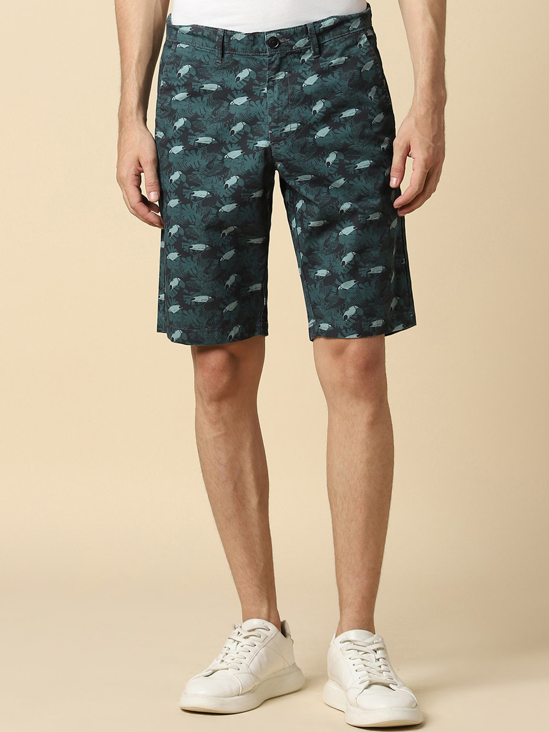 Allen Solly Men Printed Slim Fit Shorts
