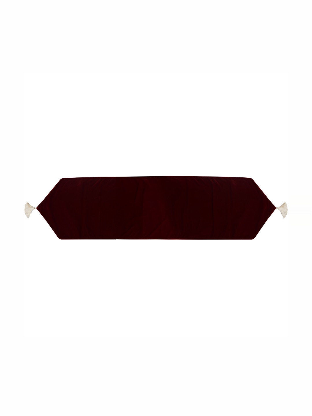 Home Heart Maroon Velvet Reversible Double Layered Table Runner