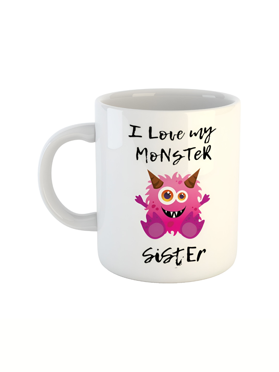 ARTBUG Gift for Sweet Mother White Typography Ceramic Handmade Mug-350ml