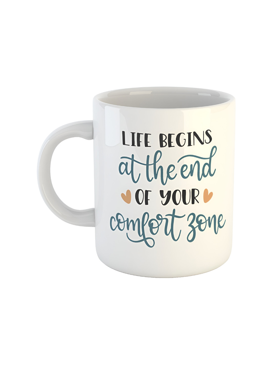 ARTBUG Bubu Name Personalised White Typography Ceramic Microwave Safe Mug-325ml