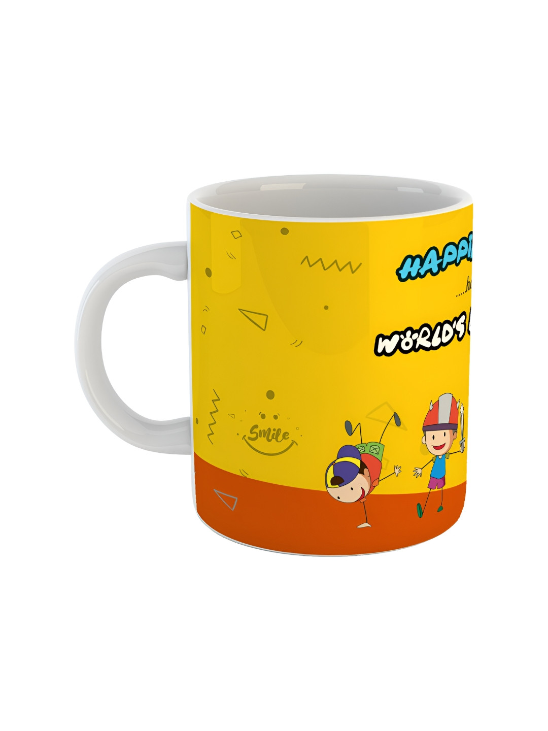 ARTBUG Awwam Name Personalised White Typography Ceramic Microwave Safe Mug-250ml