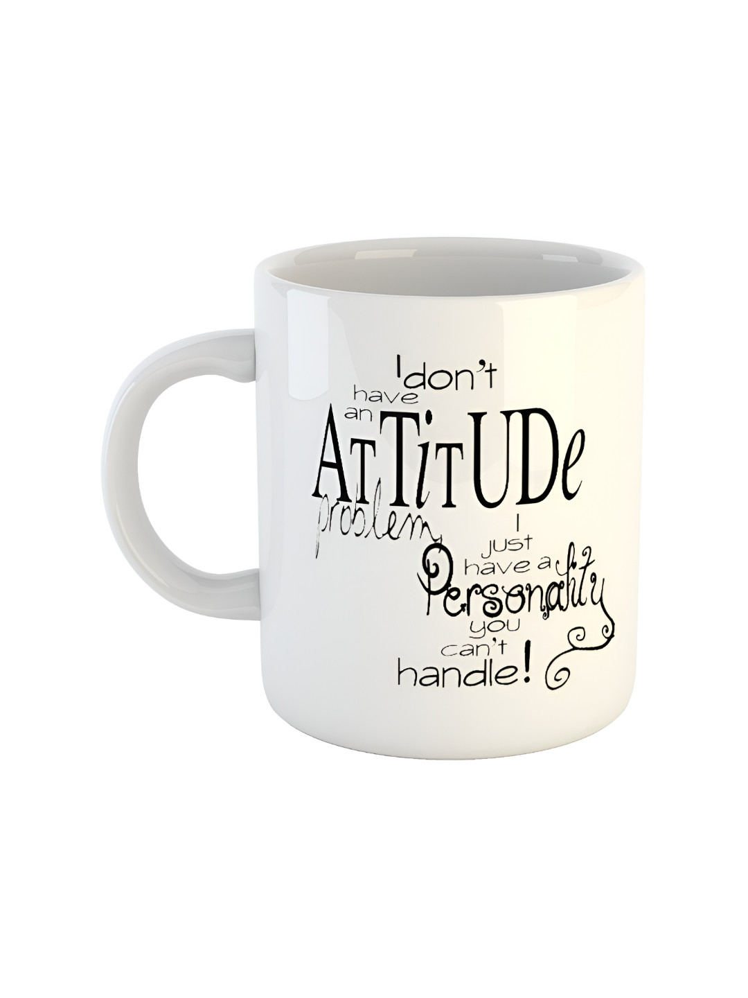 ARTBUG Akaash Name Personalised White Typography Ceramic Microwave Safe Mug-60ml