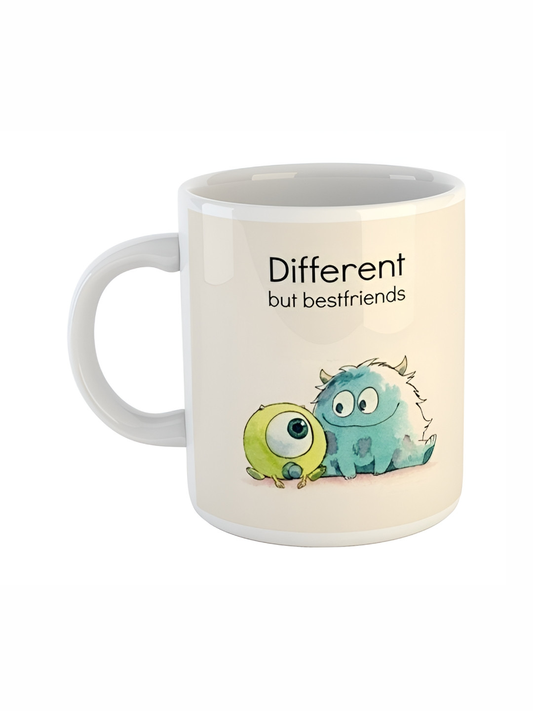 ARTBUG Acharya Name Personalised White Typography Ceramic Handmade Mug-350ml