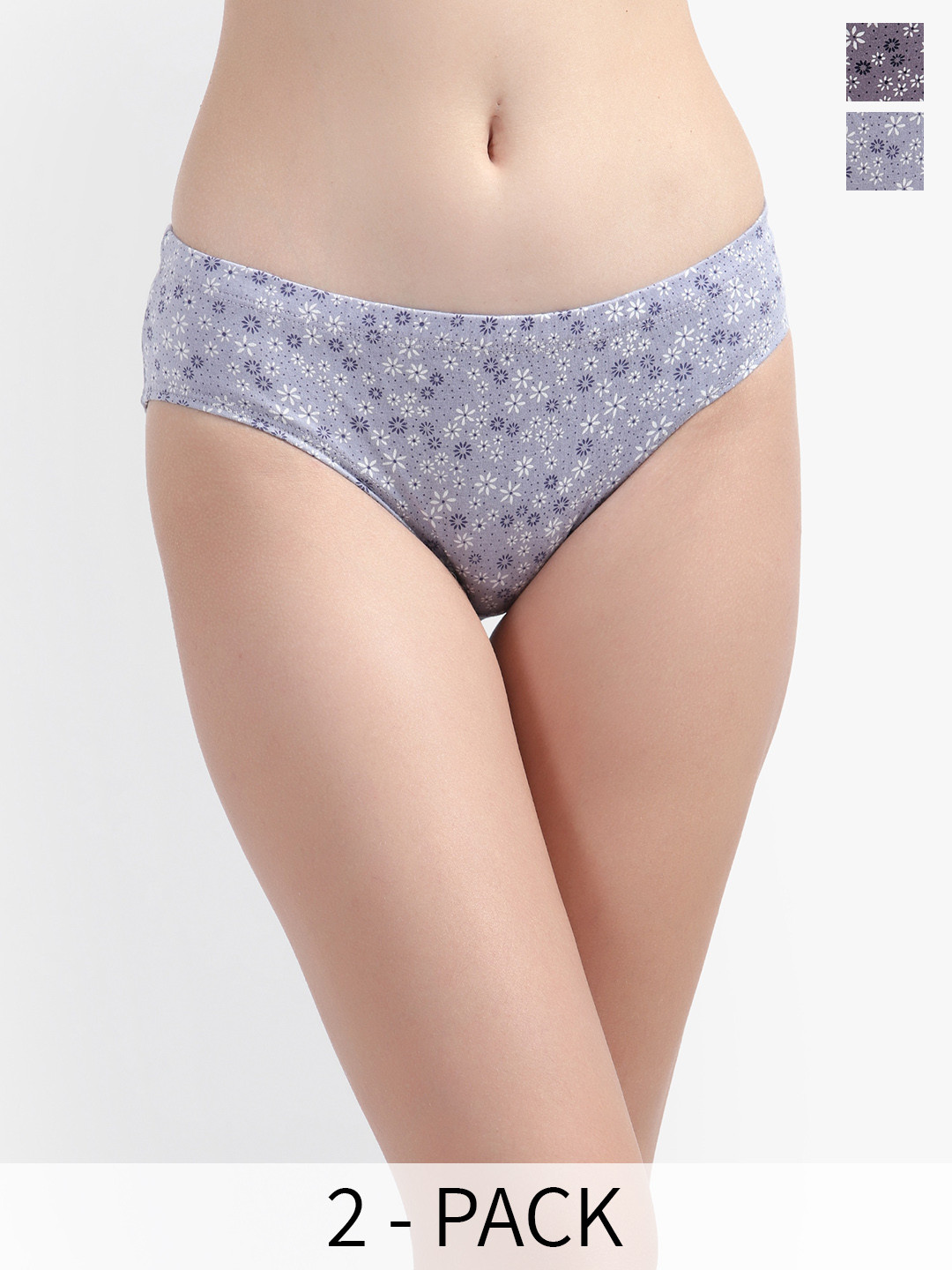 Bruchi CLUB Pack Of 2 Assorted Pure Cotton Hipster Briefs