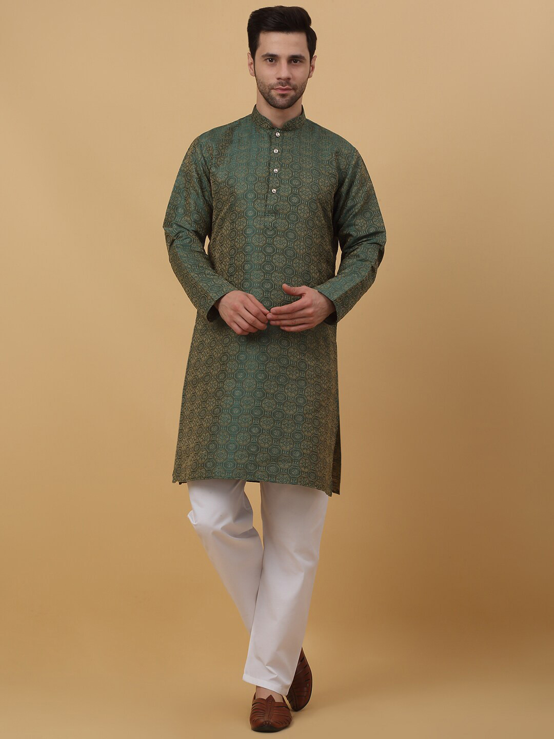 KRAFT INDIA Floral Regular Kurta with Pyjama