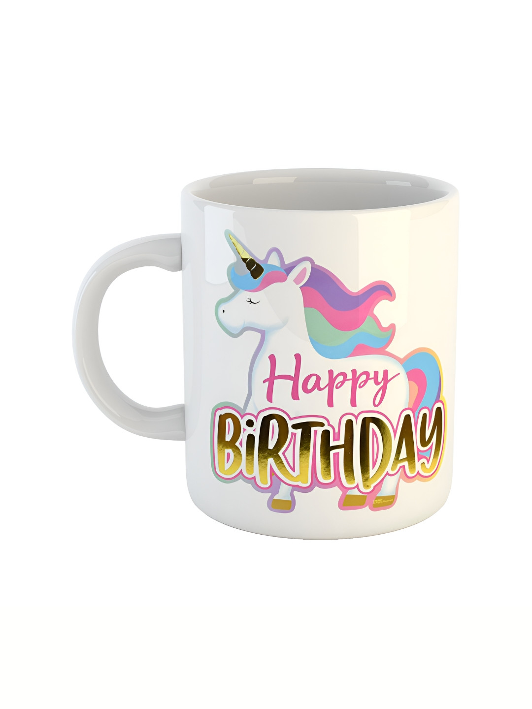 ARTBUG Aviraj Name Personalised White Typography Ceramic Microwave Safe Mug-350ml