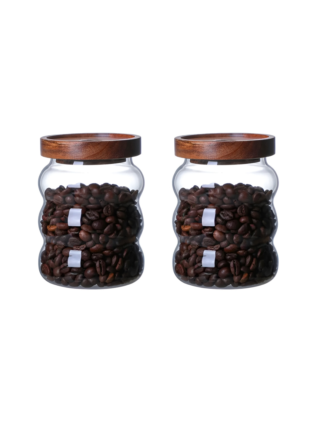 The Better Home Transparent Borosilicate Glass Microwave Safe 2 Piece Screw Top Graduated Container-550ml