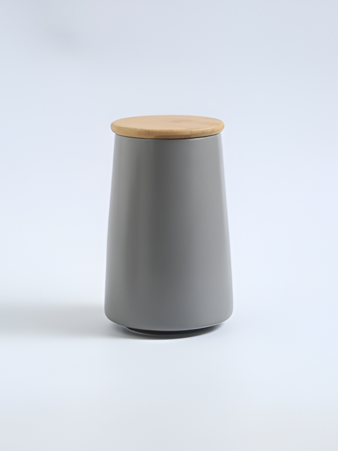 The Better Home Grey Ceramic Microwave Safe Clip-On Canister-850ml