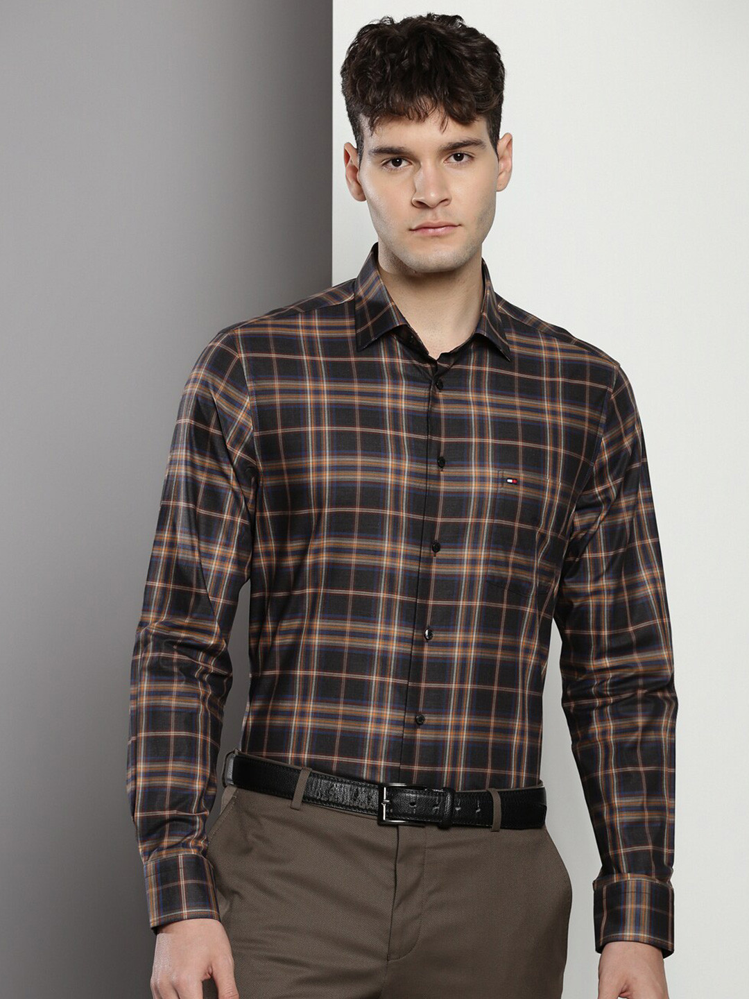 Tommy Hilfiger Tartan Checks Pure Cotton Casual Shirt