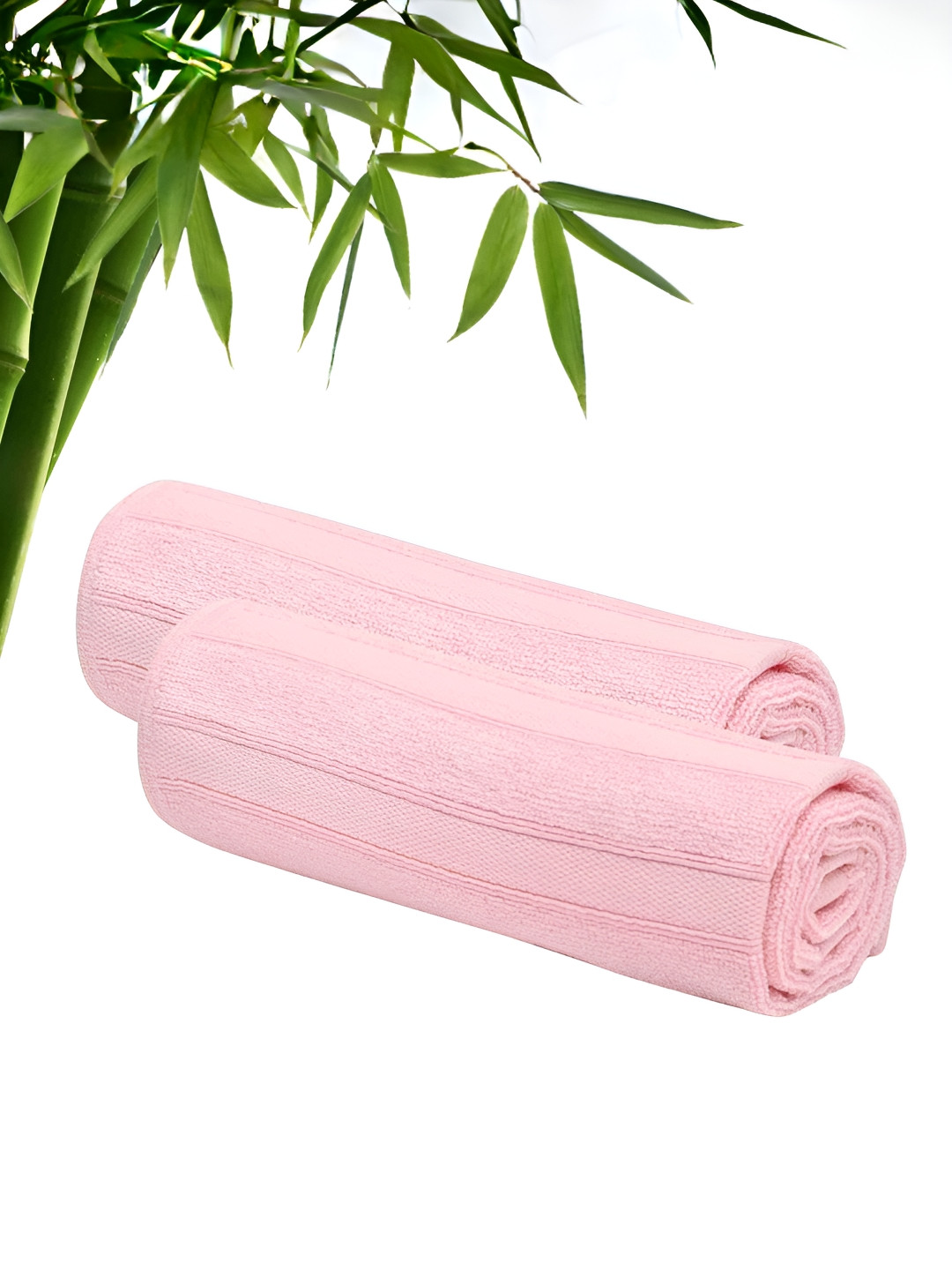 The Better Home Pink 2 Bamboo 600 GSM Bath Towel
