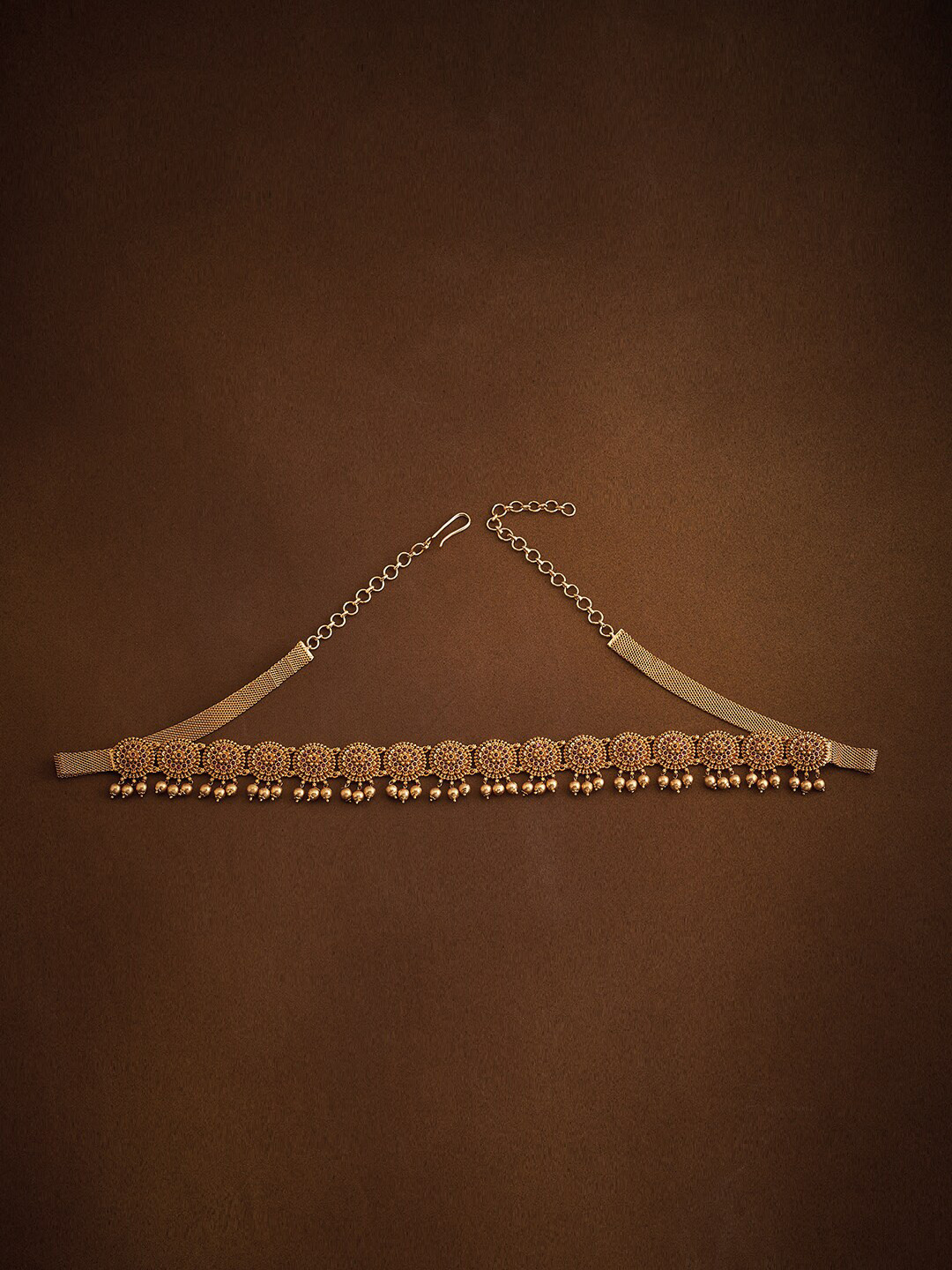 Kushal's Fashion Jewellery Gold Plated Waist Chain Saree Accessory